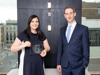 Tanya Twomey, Senior Relationship Manager; David Ward, head of AIB Corporate Agency Team.