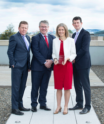 [L-R]: Conall Boyle; Senior Manager, Bank of Ireland Corporate Banking, David Walsh; Group CEO, Netwatch Global, Laura Dillon; Principal, Riverside Company, Maurice Healy; Director, Bank of Ireland Corporate Banking.