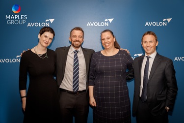 Mary O'Neill, Asset Finance Partner, the Maples Group, Anthony Philp, Asset Finance Partner, the Maples Group, Donna Ager, Head of the Maples Group's European Asset Finance team, and Jonathon Meloy, Asset Finance Partner, the Maples Group.